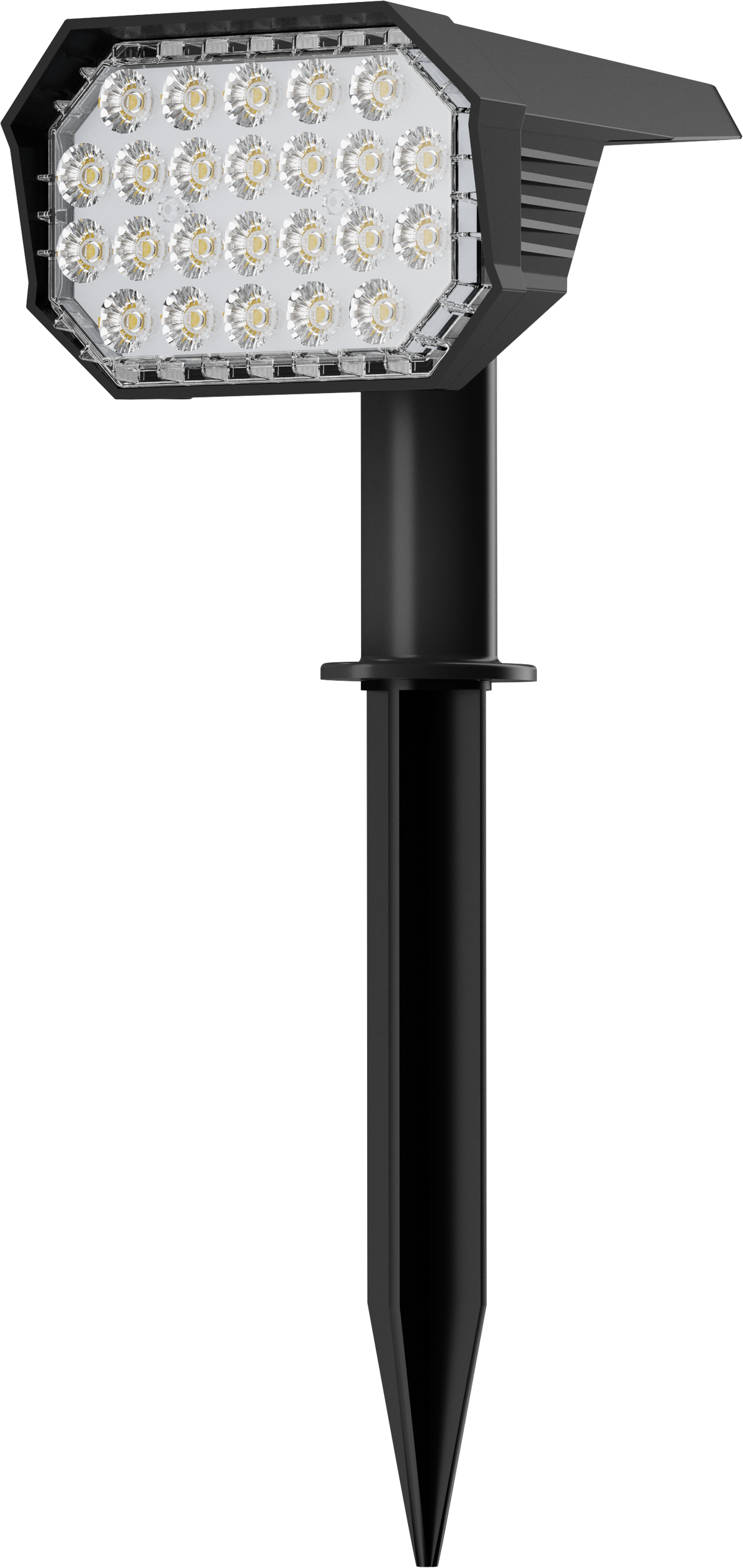 Solar Colour Changing Garden Spotlight with Ground Spike