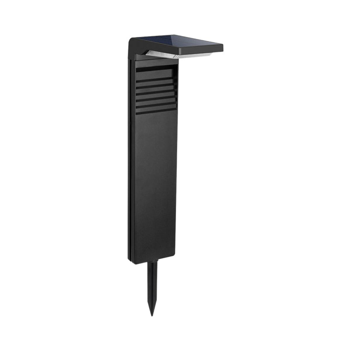 Solar Garden Bollard Light with Ground Spike