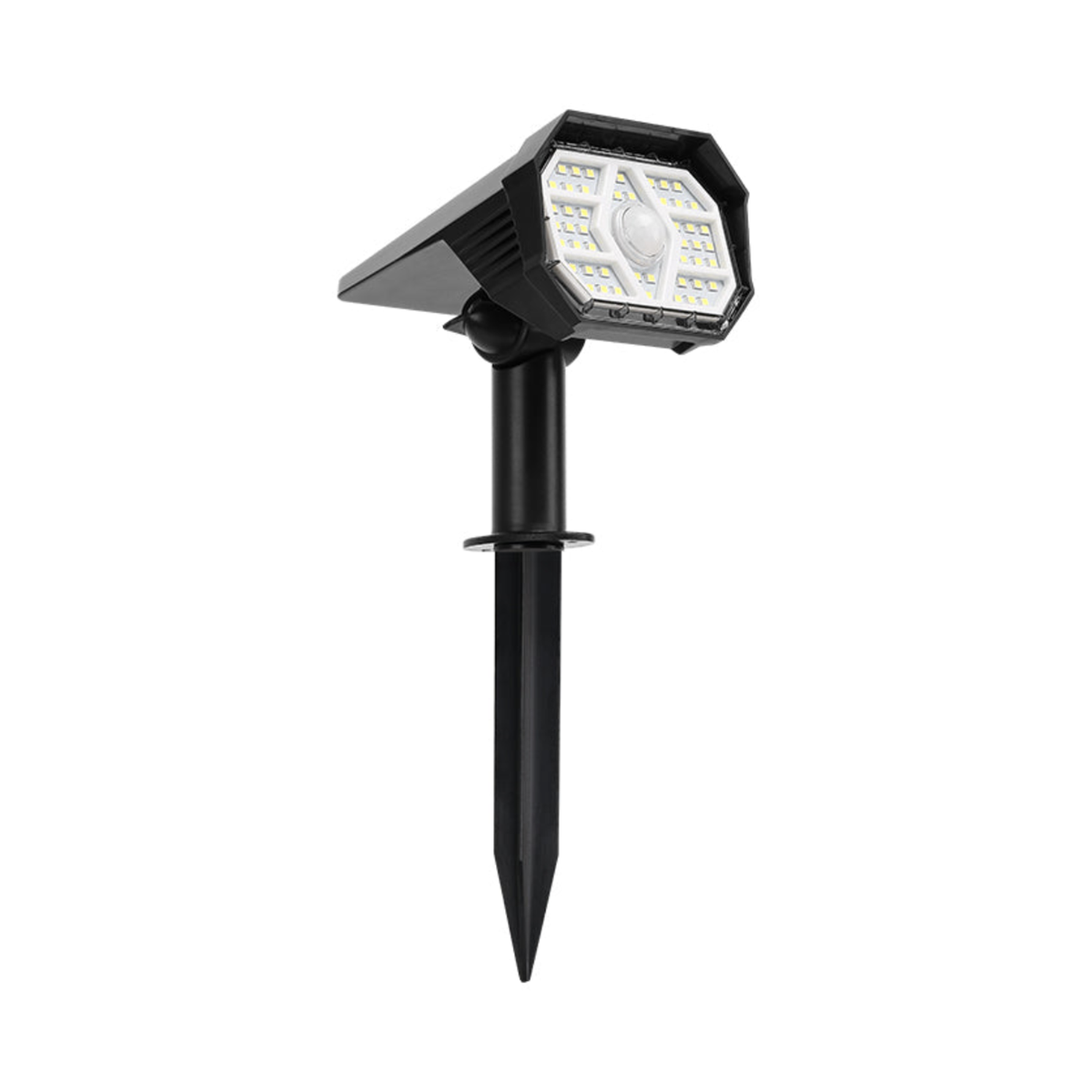 Solar Motion Sensor Garden Spotlight with Ground Spike