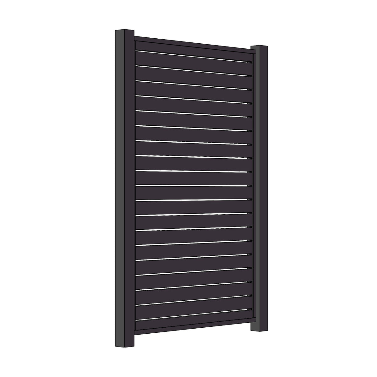 Aluminium Horizontal Slat Gate