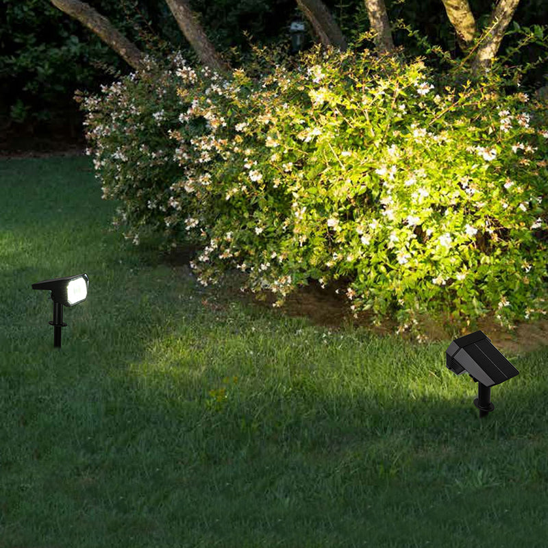 Solar Motion Sensor Garden Spotlight with Ground Spike