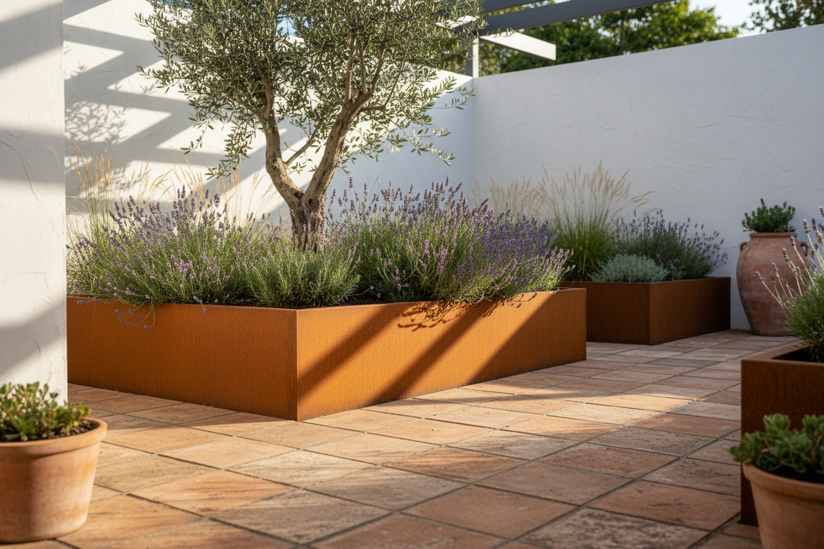 Corten Raised Garden Bed Edging - 400mm High