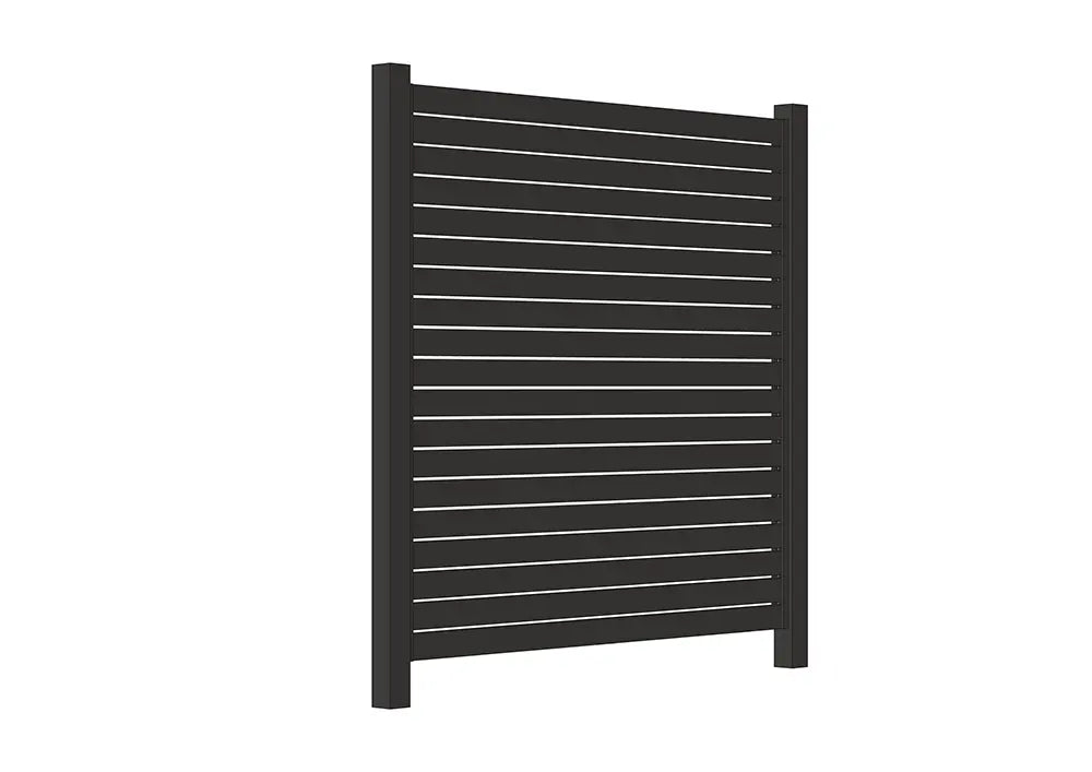 Aluminium Horizontal Slat Fence Panel