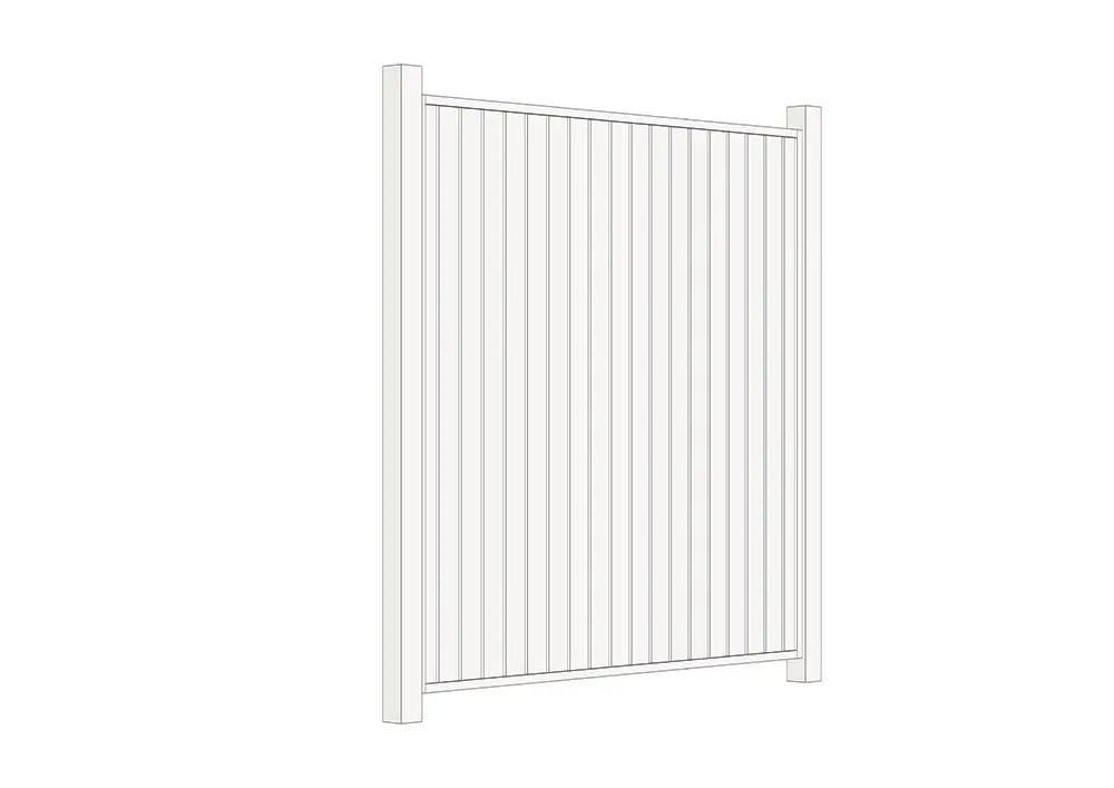 Aluminium Vertical Slat Fence Panel
