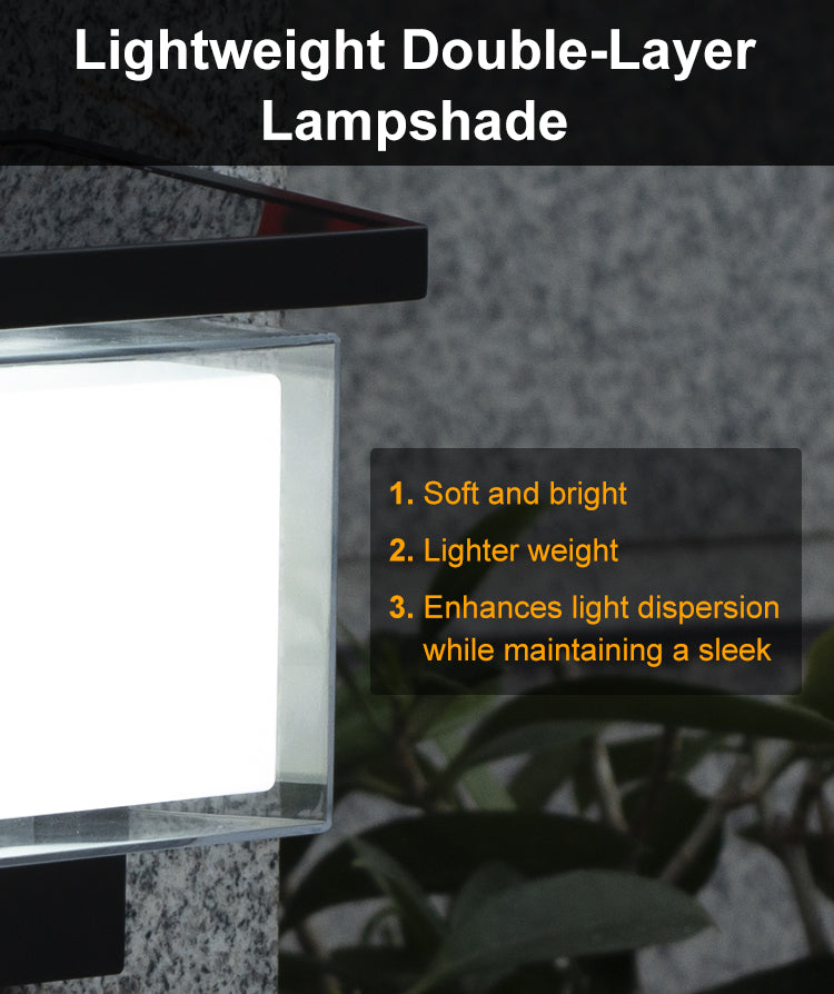 Solar Wide Panel Motion Sensor Wall Light