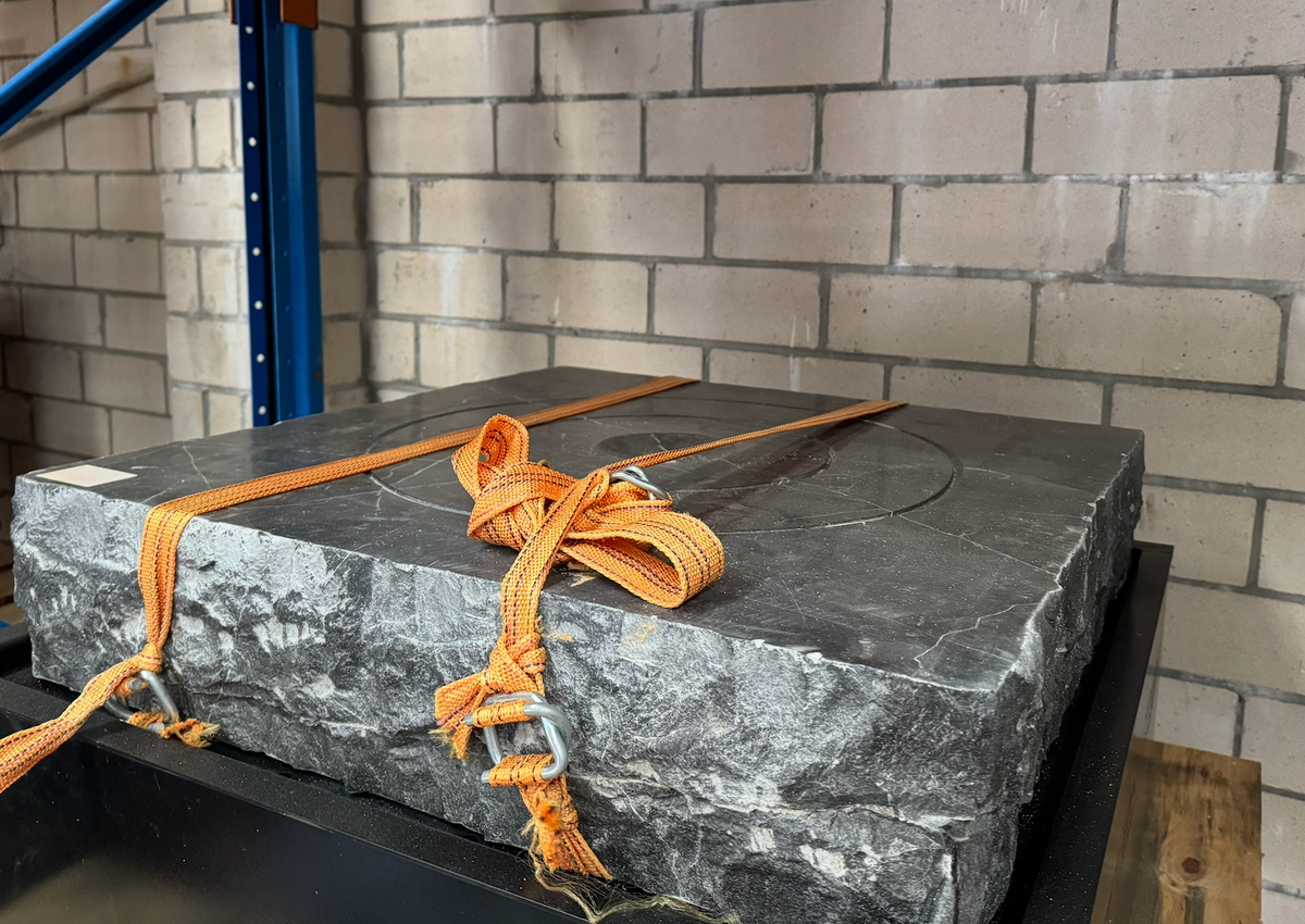 Natural Grey Stone Cube Water Feature