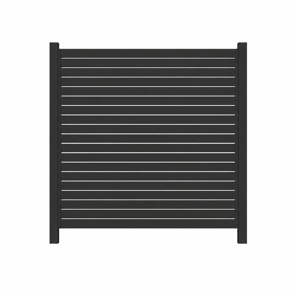 Aluminium Horizontal Slat Fence Panel