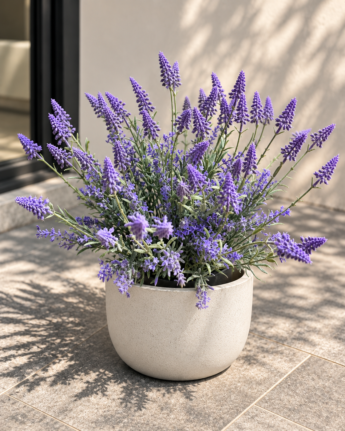 MANVAS Artificial Lavender Plant