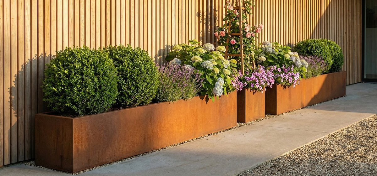 Corten Modular Box Planter