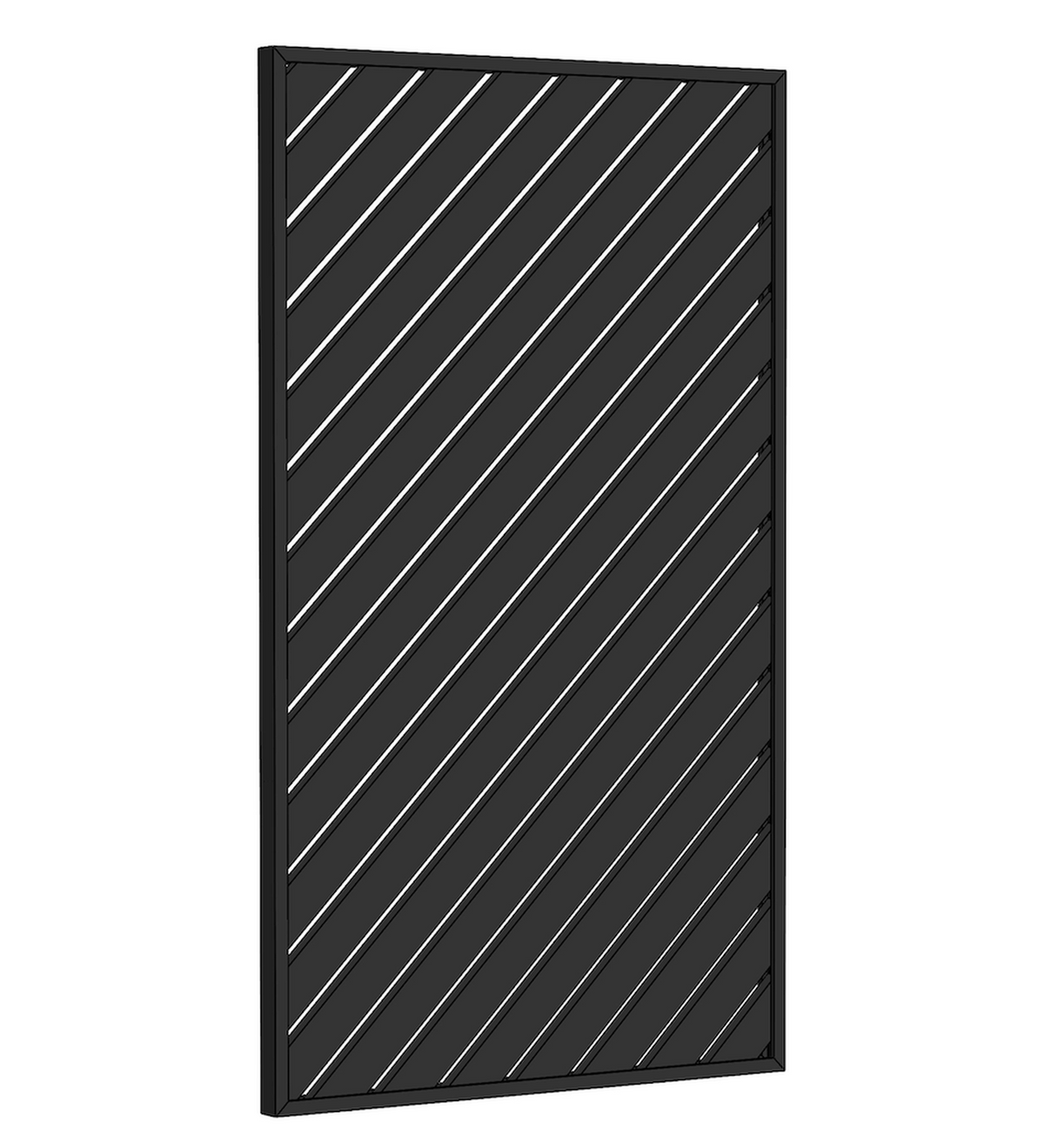 Aluminium Diagonal Slat Gate