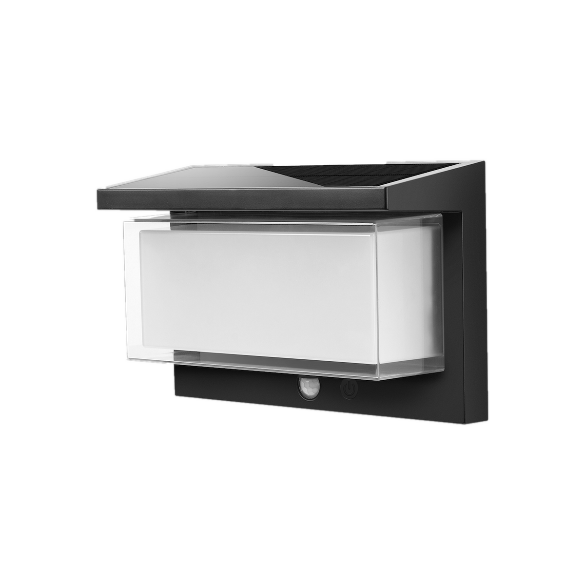 Solar Wide Panel Motion Sensor Wall Light